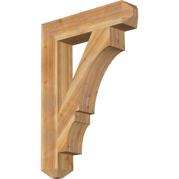 Ekena Millwork Balboa Craftsman Rough Sawn Bracket, Western Red Cedar, 6"W x 30"D x 42"H BKT06X30X42BOA04RWR - main